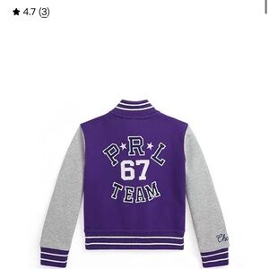 Polo by Ralph Lauren Purple and Gray Kids Hoodie